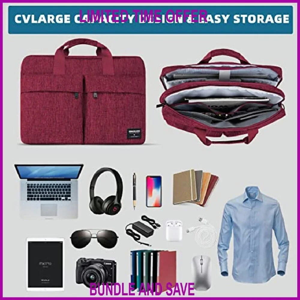17.3 Inch Laptop Messenger Bag, Water Resistant Nylon, Multiple Compartments